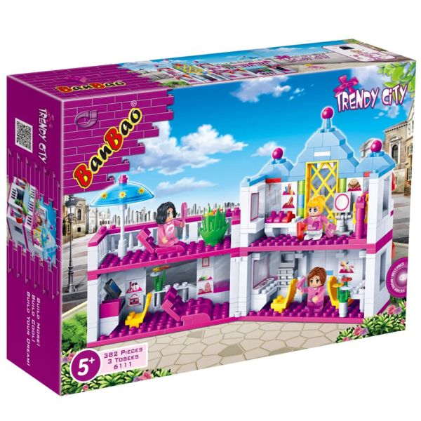Конструктор BanBao Модне місто Салон краси, 382 елементи (6111) - Pampik