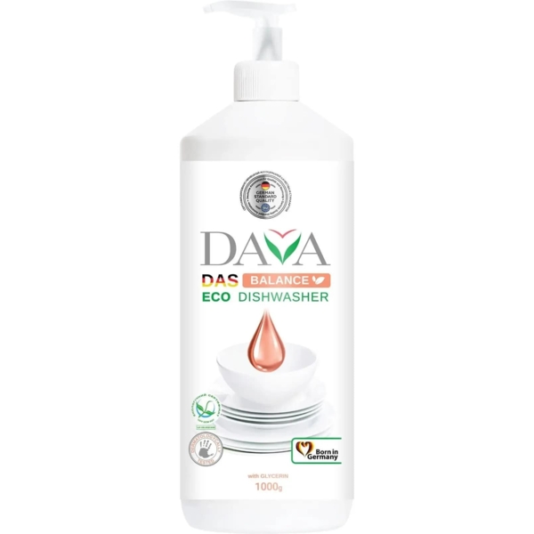 Экологическое средство для мытья посуды Dava Balance с глицерином, 1 л (724373) - Pampik
