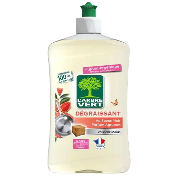Жидкость для мытья посуды L'Arbre Vert Антижир, 500 мл - Pampik