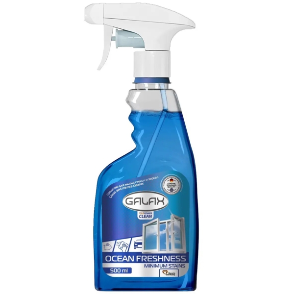 Засіб для миття скла та дзеркал Galax Океанська свіжість, 500 мл - Pampik
