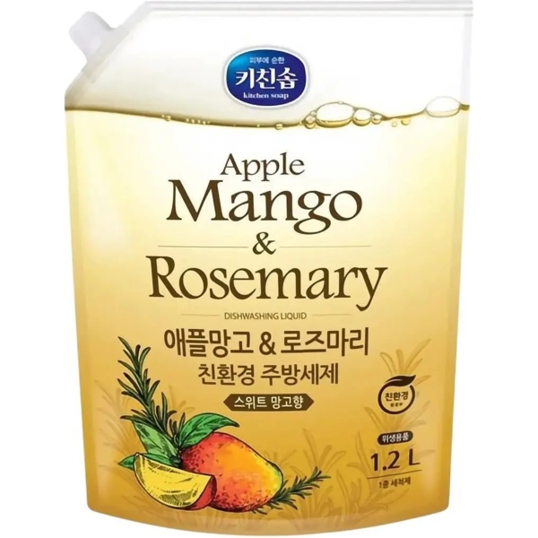 Моющее средство для посуды Mukunghwa Applemango & Rosemary Dishwashing Detergent, 1.2 л - Pampik