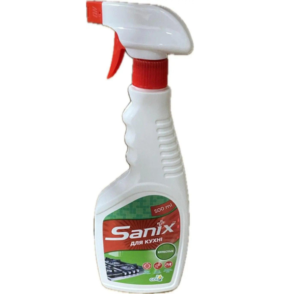 Засіб для чищення забруднень на кухні Sanix Effective, 500 мл - Pampik