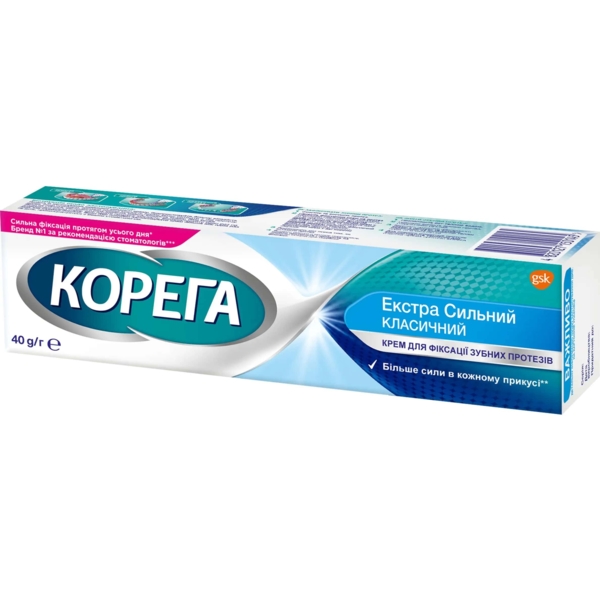 Крем для фіксації зубних протезів Corega Екстра сильний, 40 мл - Pampik - 2