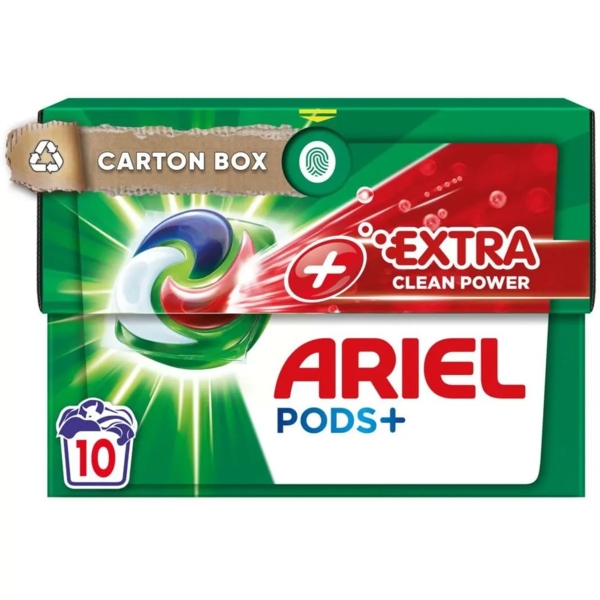 Капсулы для стирки Ariel Pods All-in-1 Сила экстраочистки, 10 шт. - Pampik