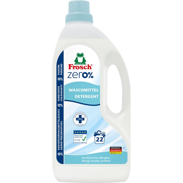 Рідкий засіб для прання Frosch Zero Sensitive, 1,5 л - Pampik