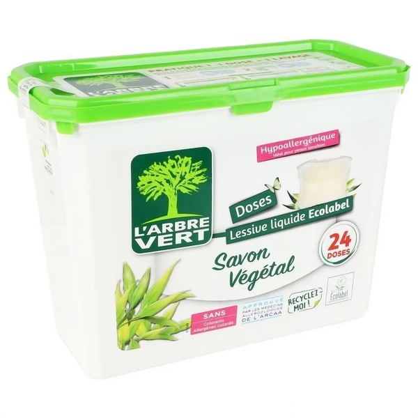 Капсули для прання L'Arbre Vert Рослинне мило, 24 шт. х 26.4 г - Pampik - 2