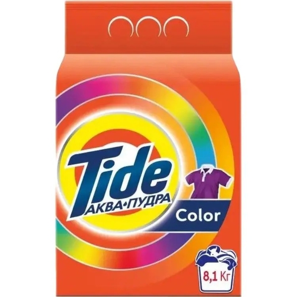 Пральний порошок Tide Аква-Пудра Колор, 8,1 кг - Pampik