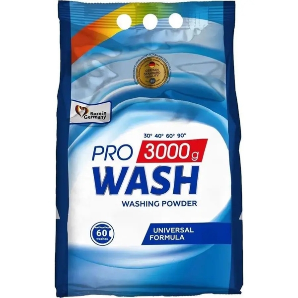 Пральний порошок Pro Wash Universal, 3000 г - Pampik