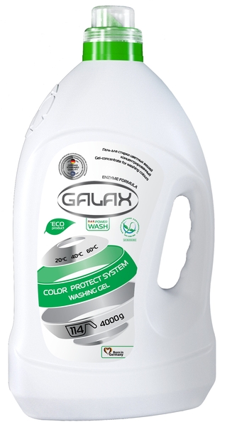 Гель для стирки цветных вещей Galax, 4 л - Pampik