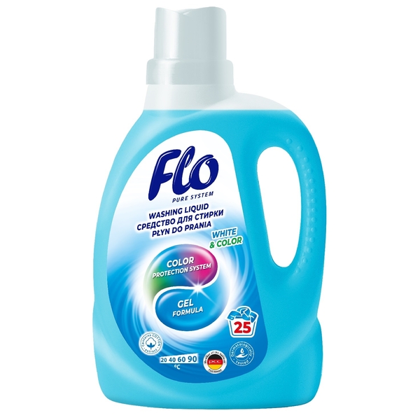 Рідкий засіб для прання кольорових тканин Flo Color, 1 л - Pampik