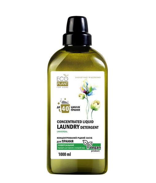 Концентрированное средство для стирки EcoPlant For Home Universal, 1000 мл - Pampik