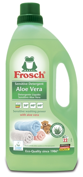 Концентрований рідкий засіб для прання Frosch Алое Вера, 1,5 л - Pampik