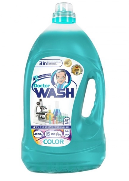 Гель для прання кольорових речей Doctor Wash Color, 4.2 л - Pampik