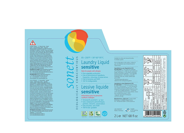 Органічний рідкий пральний засіб Sonett Sensitive концентрат, 2 л - Pampik - 3