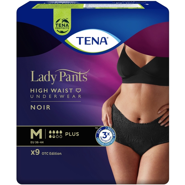 Урологічні труси для жінок Tena Lady Pants Plus Black M, 9 шт. - Pampik - 2