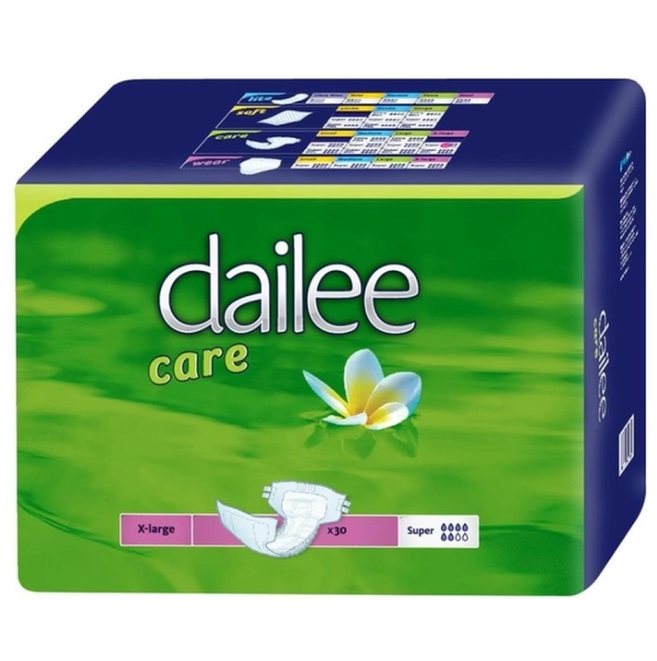 Підгузки для дорослих Dailee Саге Super Extra Large, дихаючі, 30 шт. - Pampik