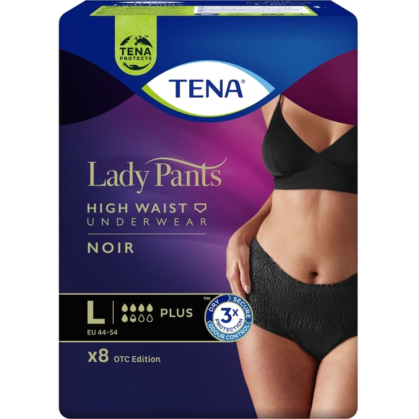 Урологічні труси для жінок Tena Lady Pants Plus Black L, 8 шт. - Pampik - 2