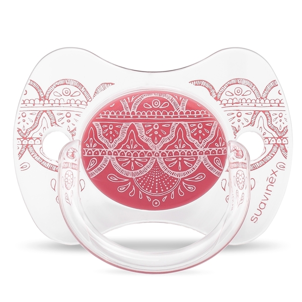 Пустышка силиконовая Suavinex Couture, 18+ мес., розовый (304225) - Pampik