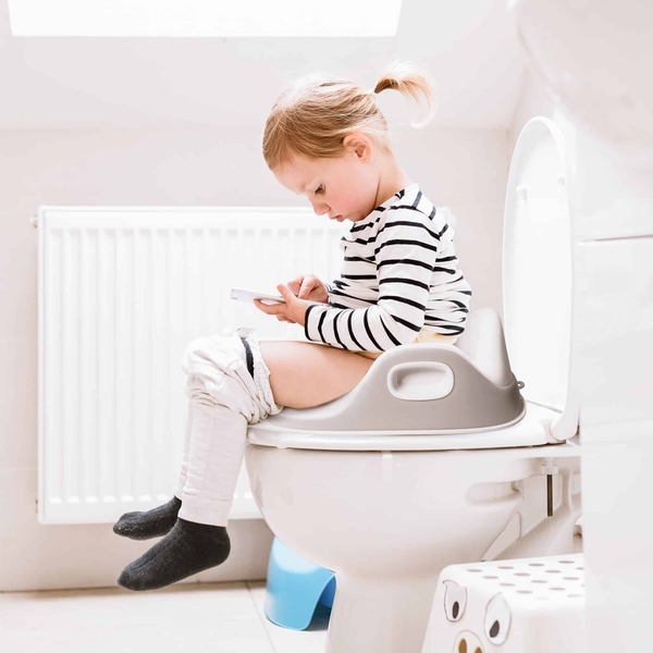 Сидіння для унітазу BabyGO Pro Seat, біло-сірий (9002) - Pampik - 6