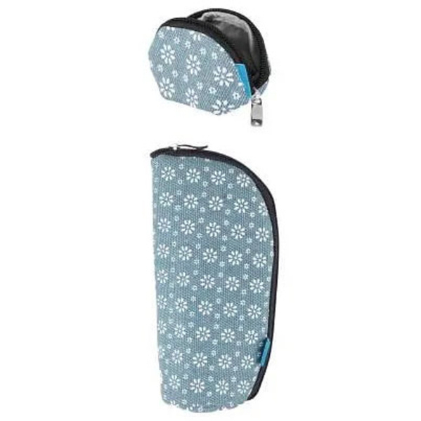 Набор для хранения пустышки Nuvita MyMia Цветочный орнамент, серый (NV8806FLOWER) - Pampik