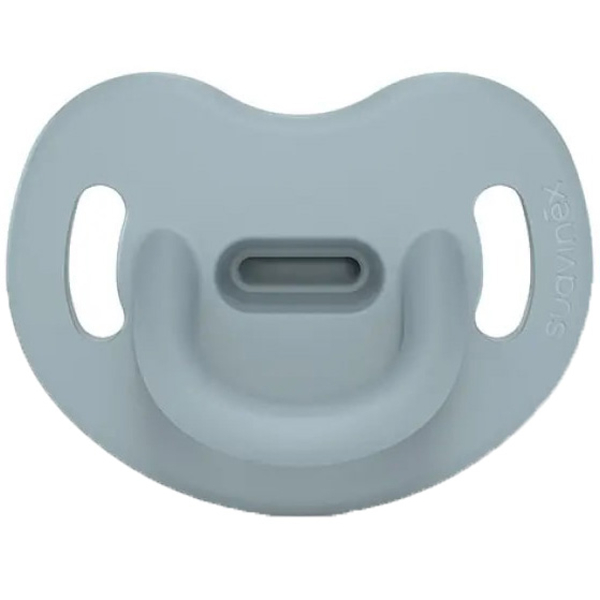 Пустушка силіконова Suavinex Colour Essence, анатомічна, 6-18 міс., блакитний (308079) - Pampik