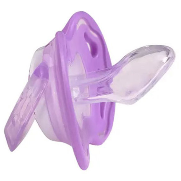 Пустушка силіконова Baby Team, ортодонтична, 6+ міс., фіолетовий (3011) - Pampik - 2