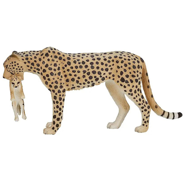 Игровая фигурка Mojo Cамка гепарда с детенышем (387167) - Pampik - 5