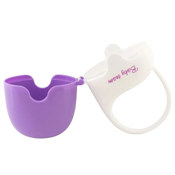 Контейнер для пустушки Baby Team, фіолетово-білий (3301) - Pampik - 2