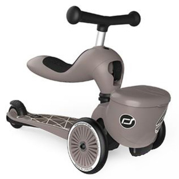 Самокат Scoot and Ride Highwaykick-1 Lifestyle, коричневий (SR-210621-BROWNLINES) - Pampik - 4