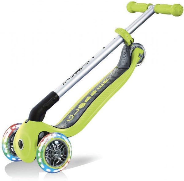 Уцінка. Самокат Globber Primo Foldable Lights, зелений (432-106-2) - Pampik - 8
