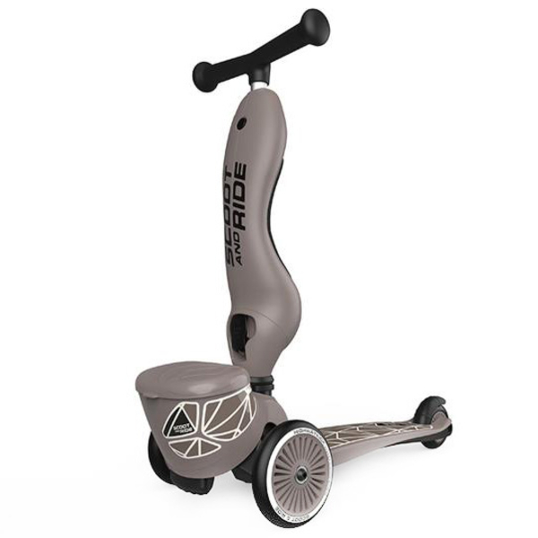 Самокат Scoot and Ride Highwaykick-1 Lifestyle, коричневий (SR-210621-BROWNLINES) - Pampik - 7
