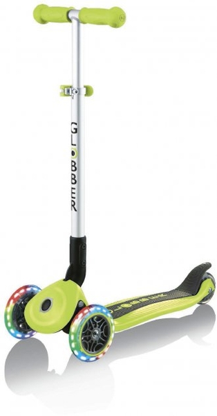 Уцінка. Самокат Globber Primo Foldable Lights, зелений (432-106-2) - Pampik - 4
