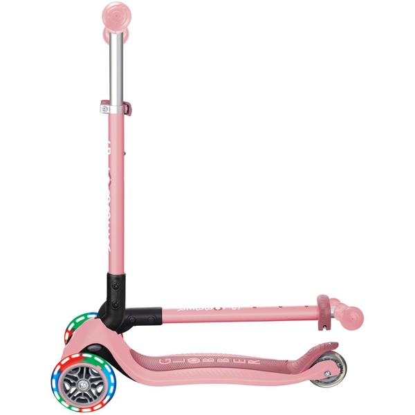 Самокат Globber Primo Foldable Lights, пастельно-розовый (432-211-3) - Pampik - 9