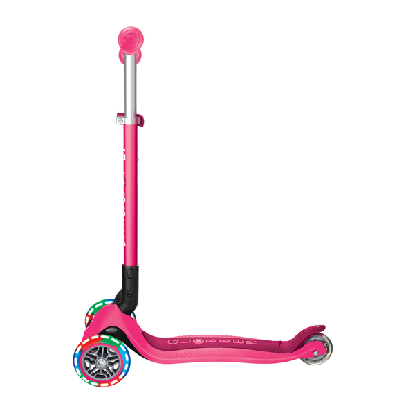 Самокат Globber Primo Foldable Lights, розовый (432-110-3) - Pampik - 7