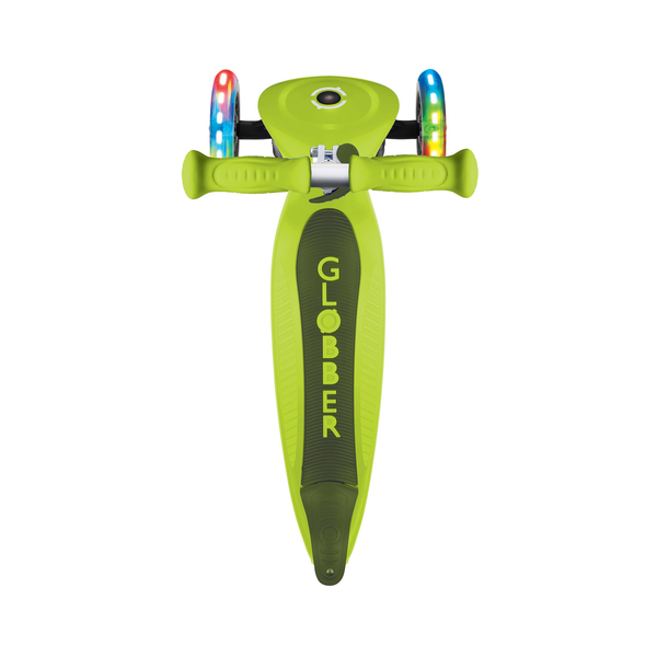 Самокат Globber Primo Foldable Lights, зелений (432-106-3) - Pampik - 10