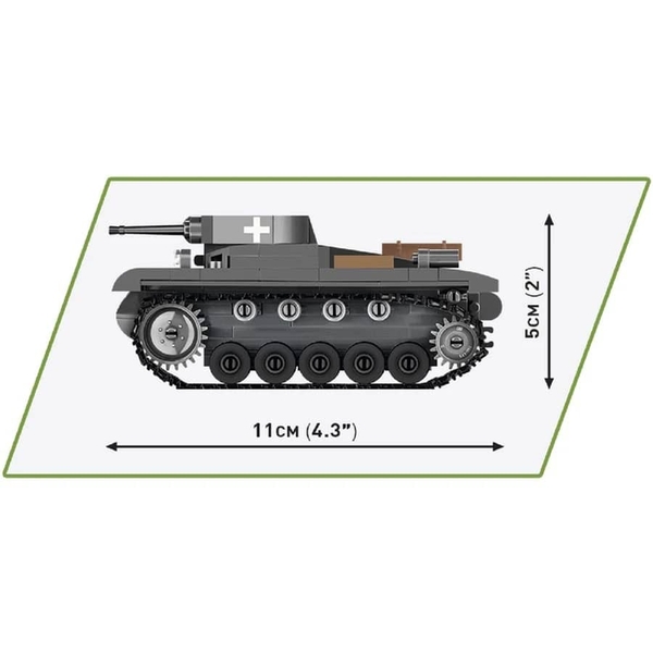 Конструктор Cobi Вторая Мировая Война Танк Panzer II, 250 деталей (COBI-2718) - Pampik - 5