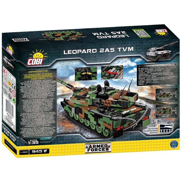 Конструктор Cobi Танк Leopard 2A5 TVM, 945 деталей (COBI-2620) - Pampik - 2