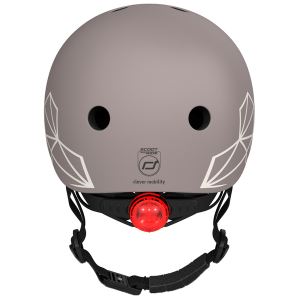 Шолом захисний Scoot and Ride з ліхтариком, р.XXS/XS, коричневий (SR-181206-BROWNLINES) - Pampik - 5