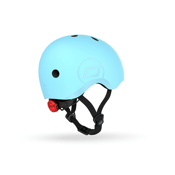 Шолом захисний дитячий Scoot and Ride з ліхтариком, розмір S/M (51-53 см), блакитний (SR-190605-BLUEBERRY) - Pampik - 5