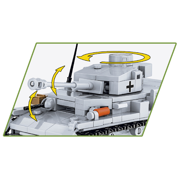 Конструктор Cobi Друга Світова Війна Танк Panzer IV, 390 деталей (COBI-2714) - Pampik - 4