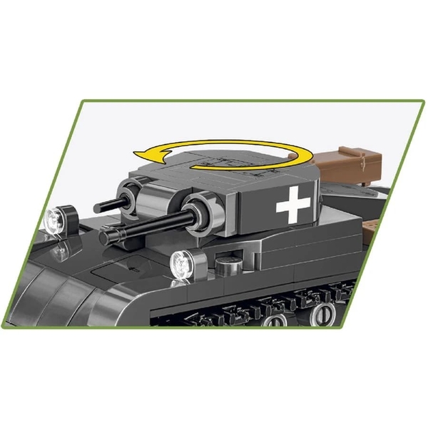 Конструктор Cobi Вторая Мировая Война Танк Panzer II, 250 деталей (COBI-2718) - Pampik - 4