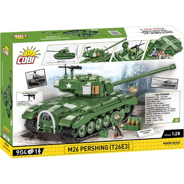 Конструктор Cobi Танк M26 ПершІнг, 1:28, 904 деталі (COBI-2564) - Pampik - 2