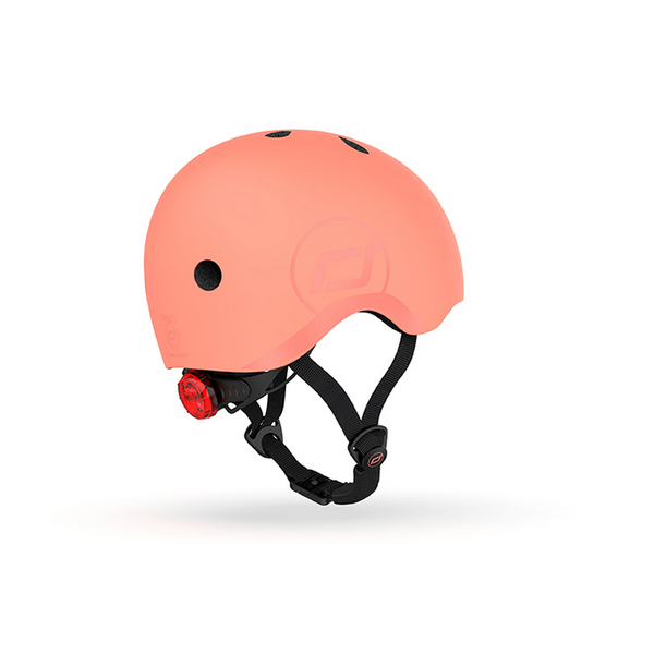 Шолом захисний дитячий Scoot and Ride з ліхтариком, розмір S/M (51-53 см), персиковий (SR-190605-PEACH) - Pampik - 5
