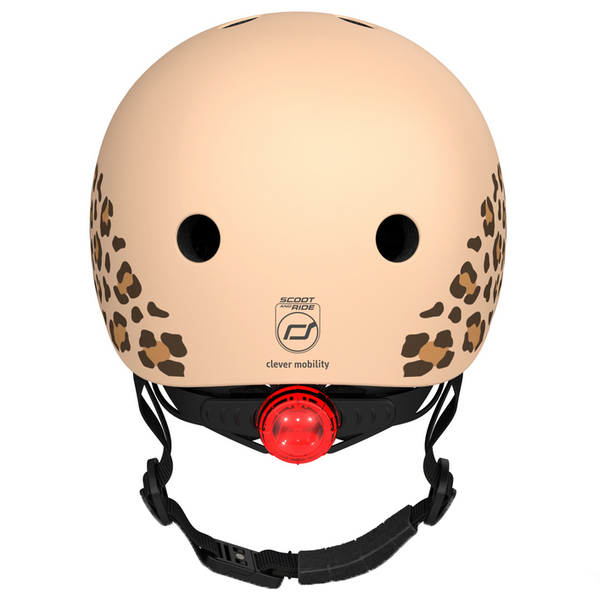 Шолом захисний Scoot and Ride з ліхтариком, р.XXS/XS, леопардовий (SR-181206-LEOPARD) - Pampik - 5