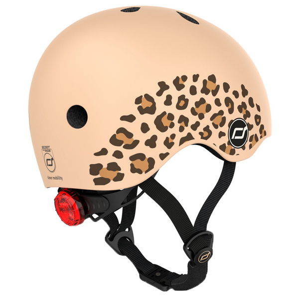 Шолом захисний Scoot and Ride з ліхтариком, р.XXS/XS, леопардовий (SR-181206-LEOPARD) - Pampik - 4
