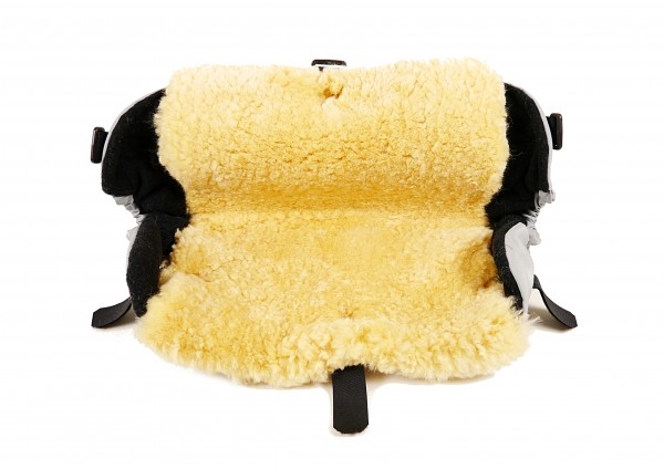 Муфта для рук Kaiser Big Double з натуральної овчини, антрацит меланж (6573270) - Pampik - 2