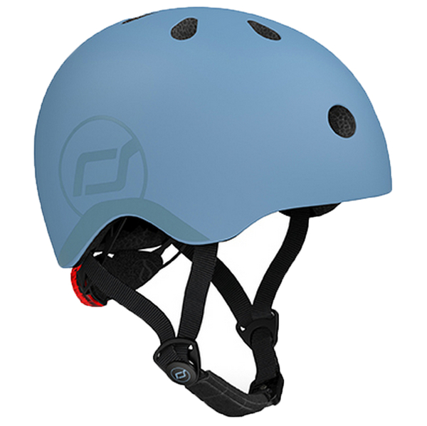 Шолом захисний Scoot and Ride з ліхтариком, р.S/M, синій (SR-190605-STEEL) - Pampik - 2