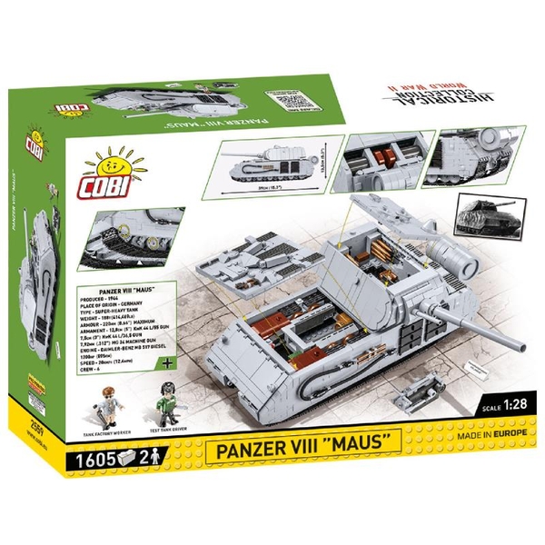 Конструктор Cobi Танк Maus, 1:28, 1605 деталей (COBI-2559) - Pampik - 2