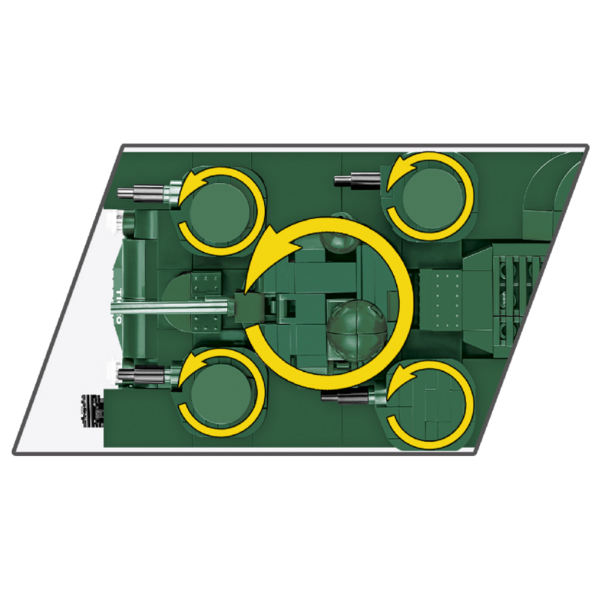 Конструктор Cobi Первая Мировая Война Танк Віккерс A1E1 Независимый, 886 деталей (COBI-2990) - Pampik - 4