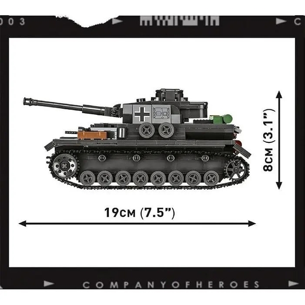 Конструктор Cobi Company of Heroes 3 Танк Panzer IV, 610 деталей (COBI-3045) - Pampik - 9